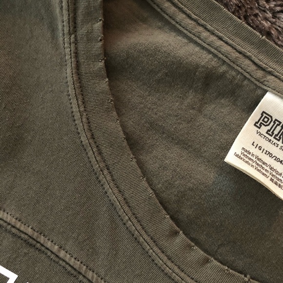 PINK Crop Top, Long Sleeve - Picture 2 of 3